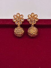 Antique Floral Drop Earring