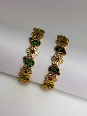 Antique Multicoloured Polki Bangle