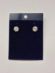 CZ Radiant Solitaire Earrings