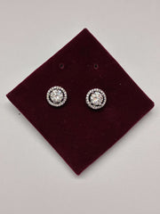 CZ Silver Pre-set Solitaire Earrings