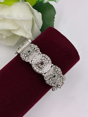 Oxidised Openable Designer Kada