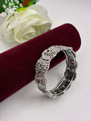 Oxidised Openable Designer Kada