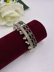 Oxidised Openable Splendid Designer Kada