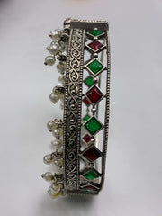 Oxidised Openable Splendid Designer Kada
