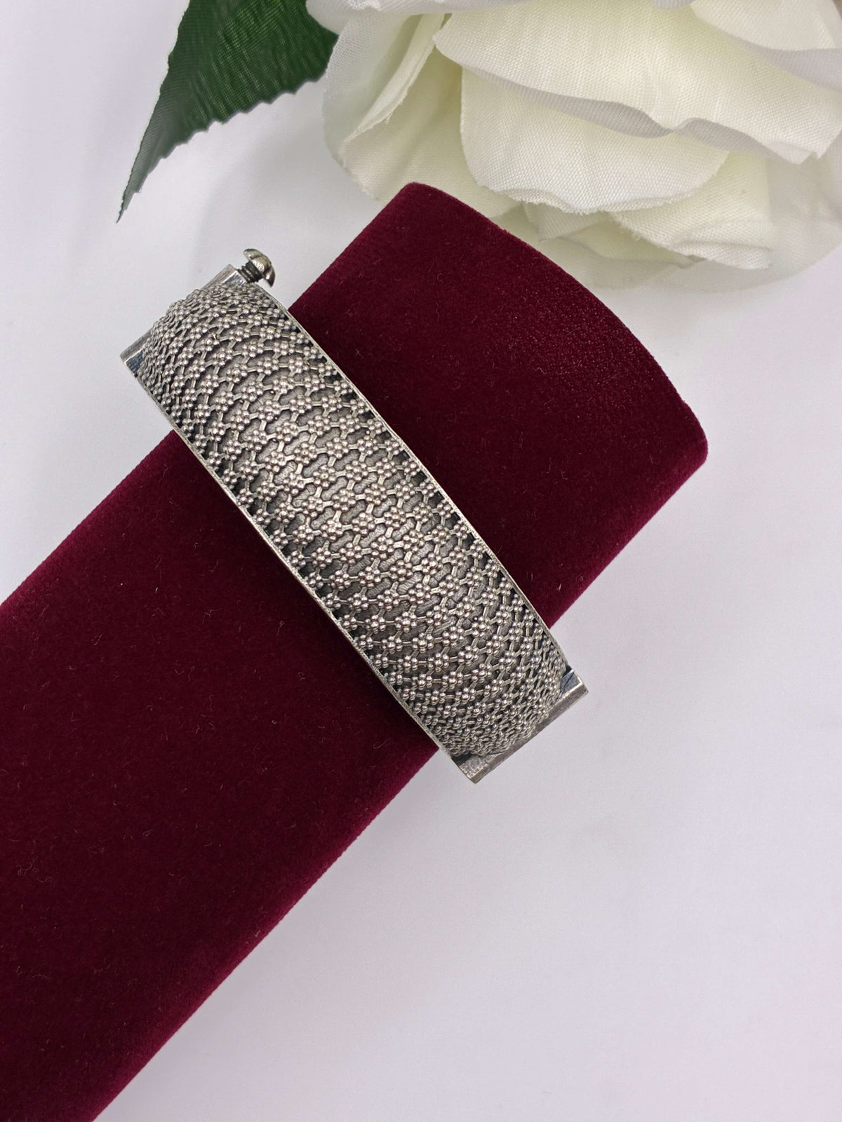 Oxidised Openable Bold Statement Kada