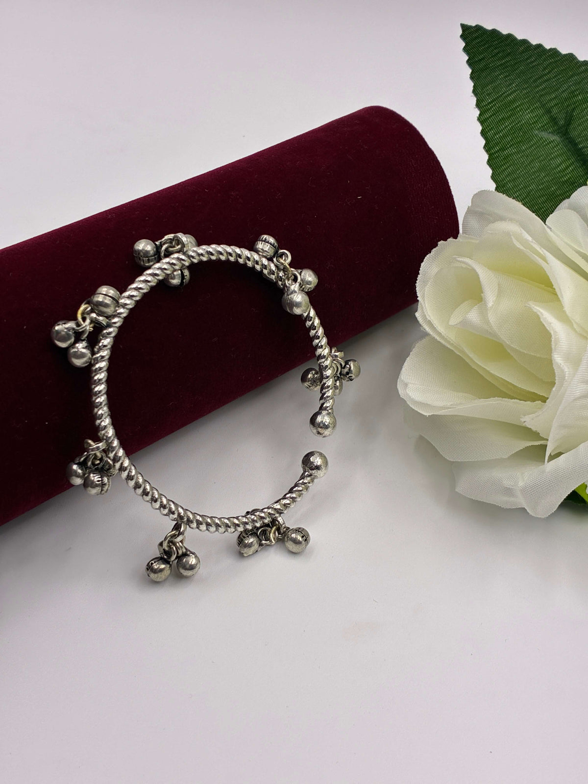 Oxidised Adjustable Ghungroo Kada